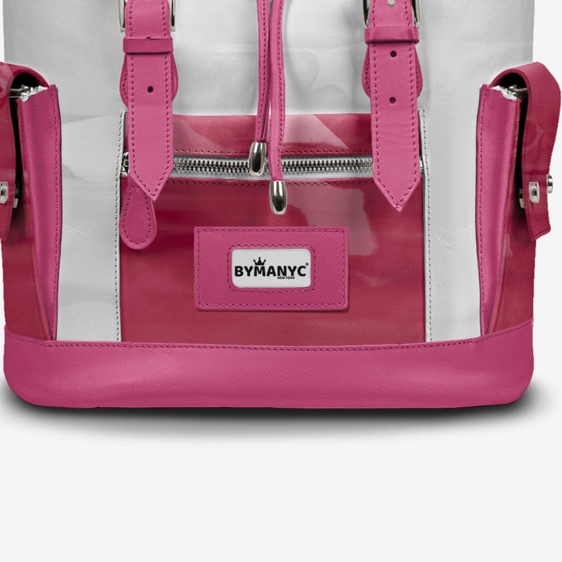 COUTURE Eco Backpack – Pink & White Edition | BYMANYC ® New York