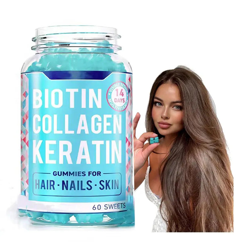 Collagen gummy hair growth biotin gummy