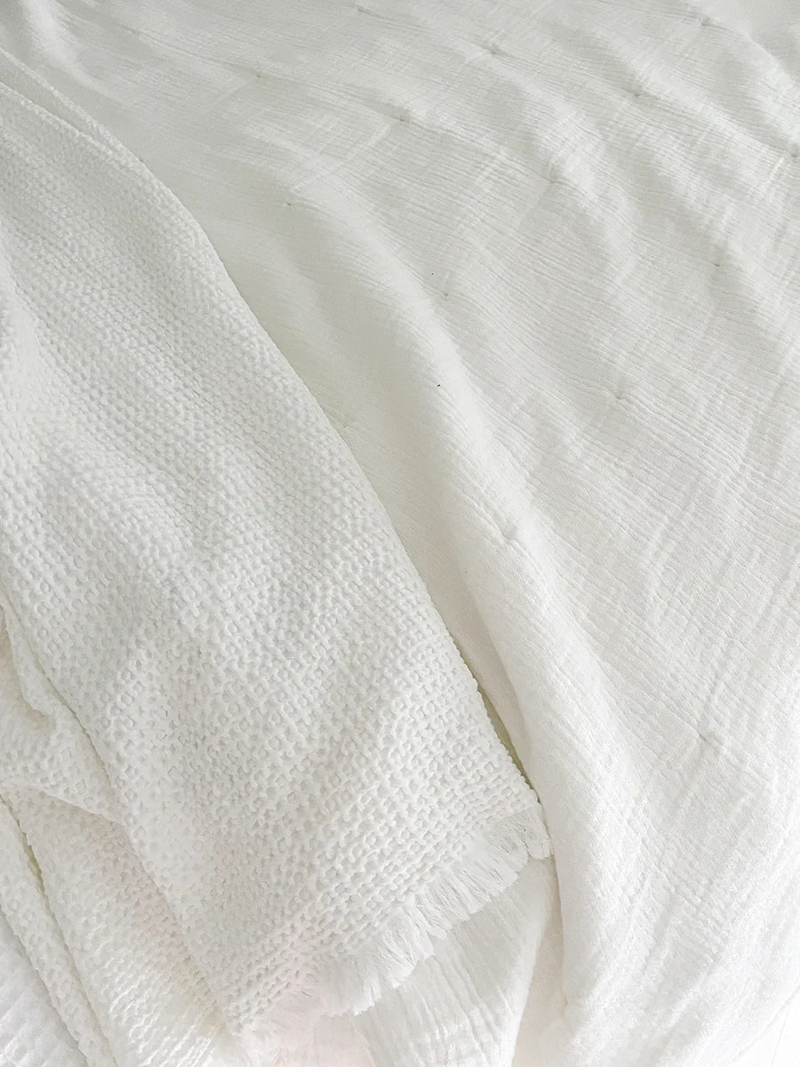 Easy Cotton Gauze Quilt & Pillow Set