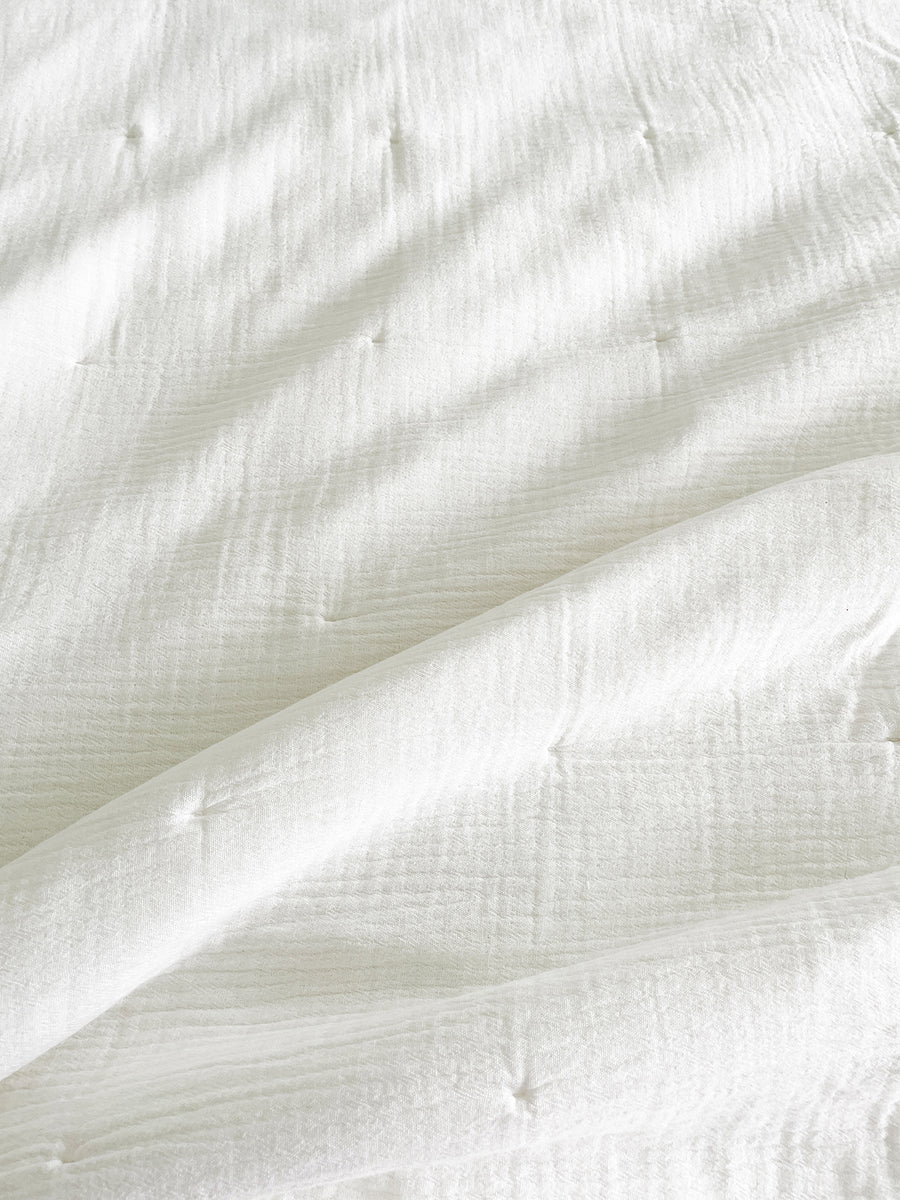 Easy Cotton Gauze Quilt & Pillow Set