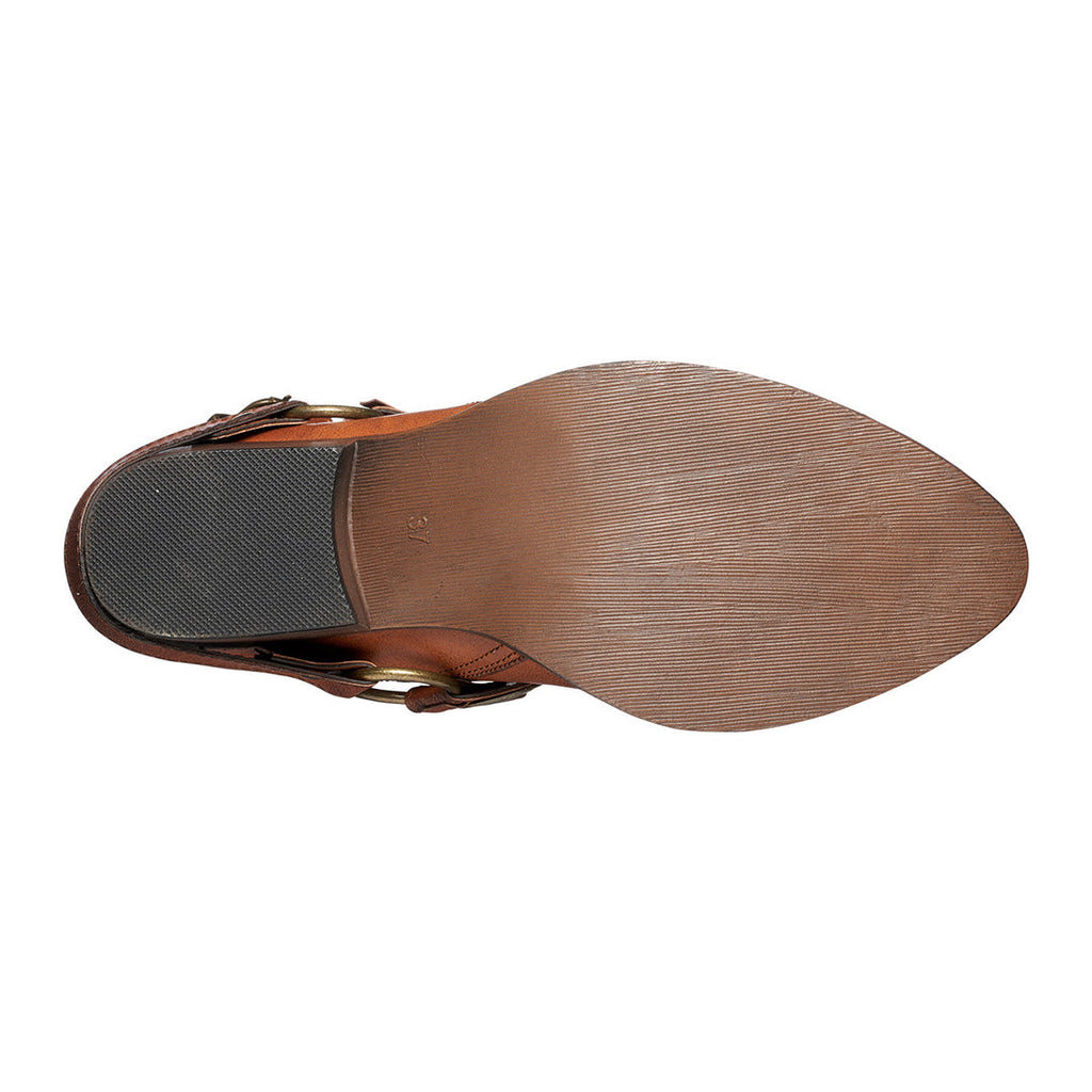 Elisa Cognac Ankle Booties