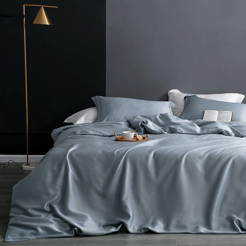 Karen Solid Color Lyocell Duvet Cover Set