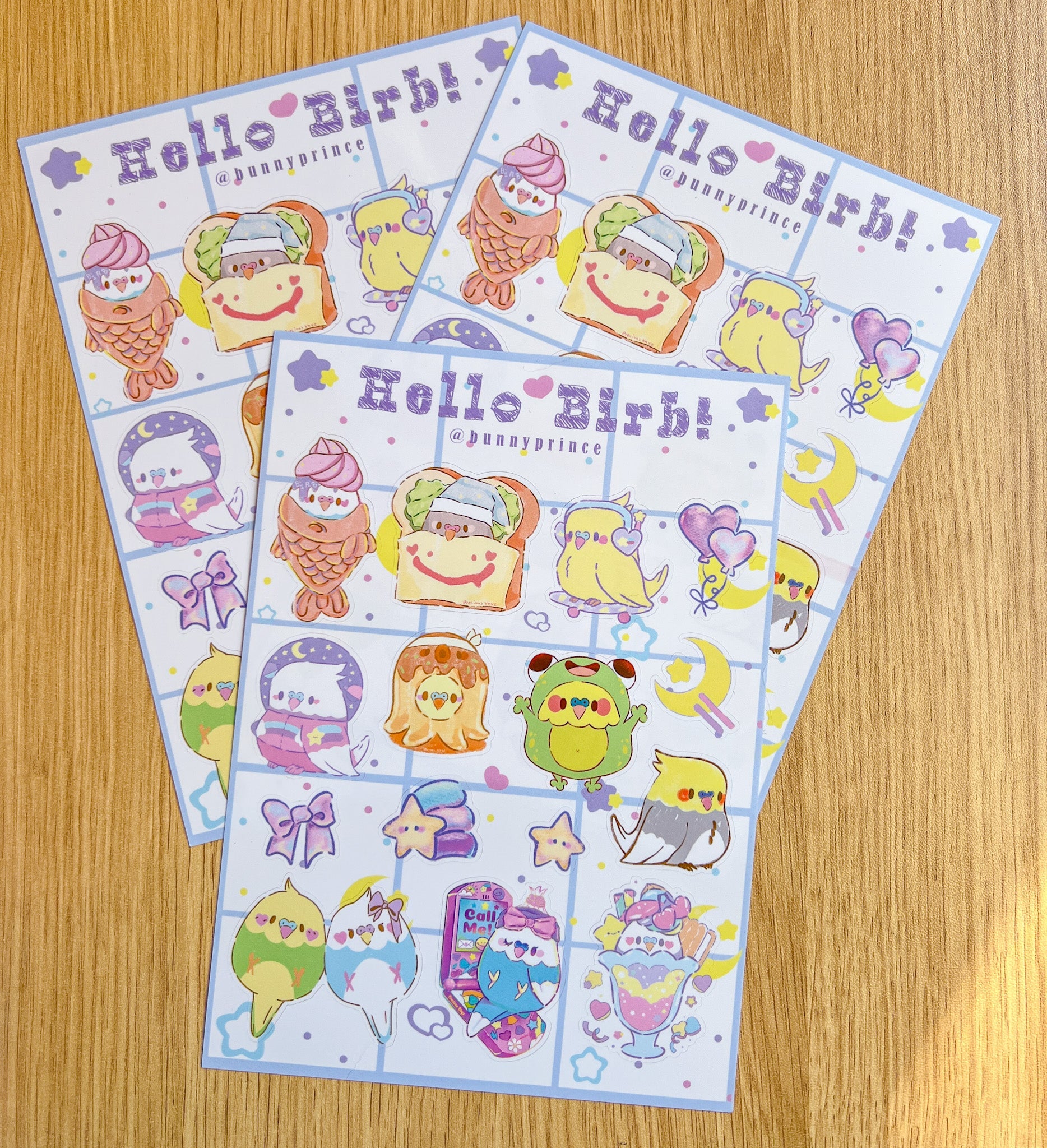 Hello Birb! Sticker Sheet