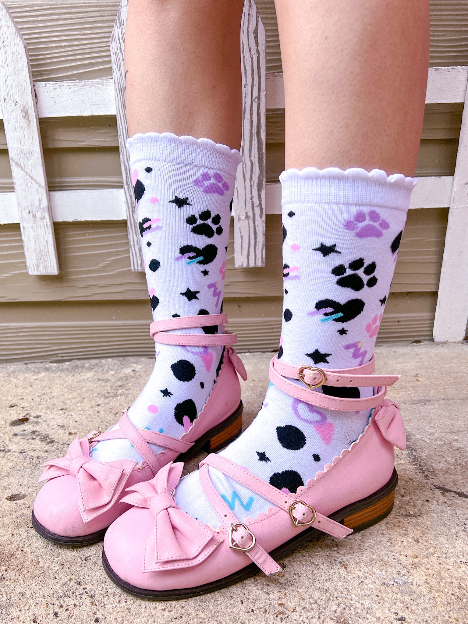 Dottie Dalmatian Crew Socks