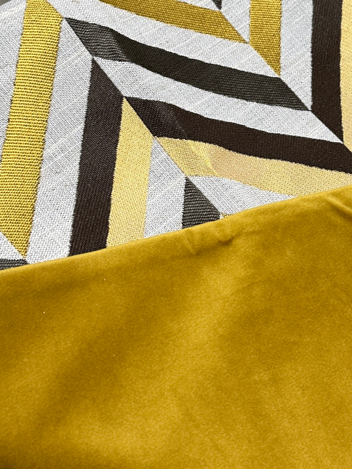 Gold Bars Modern Pillow Cover - Brass