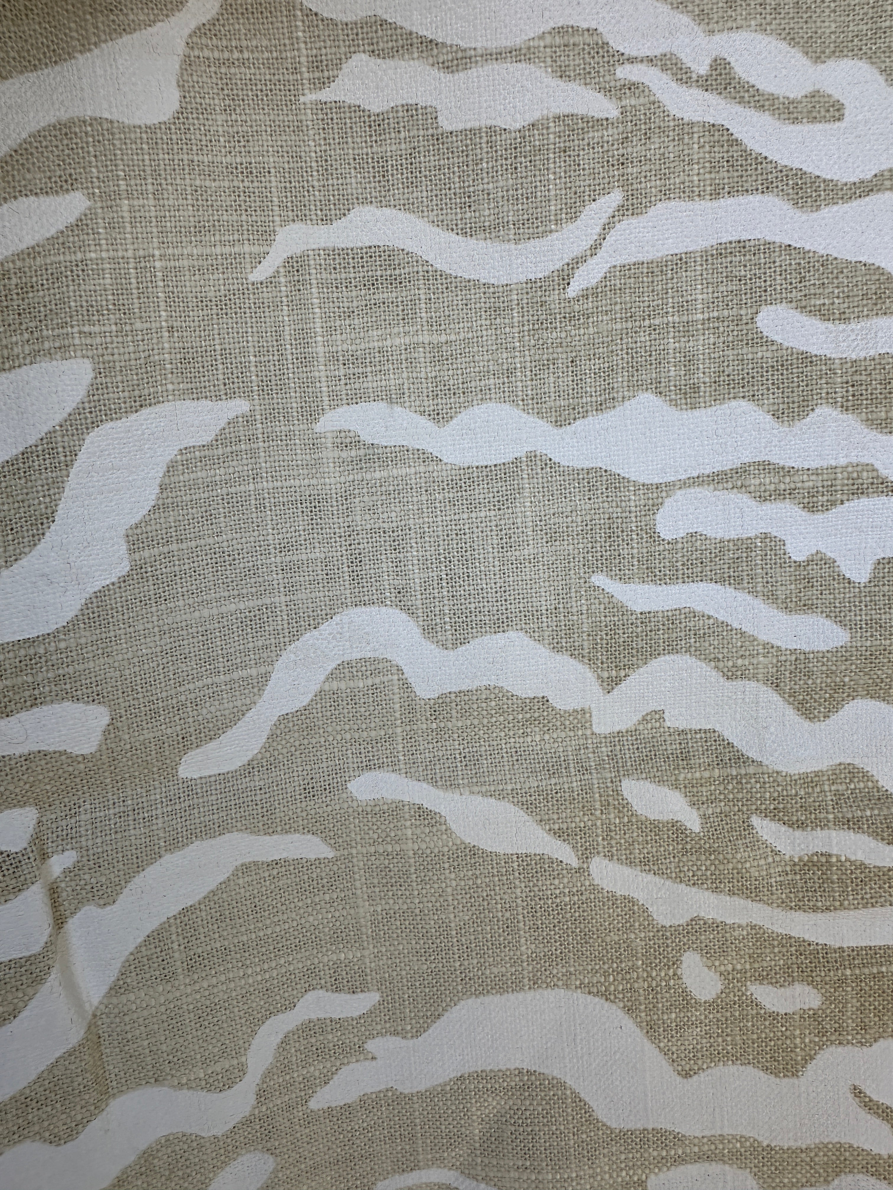 Linen Tiger Pillow Cover - Tan