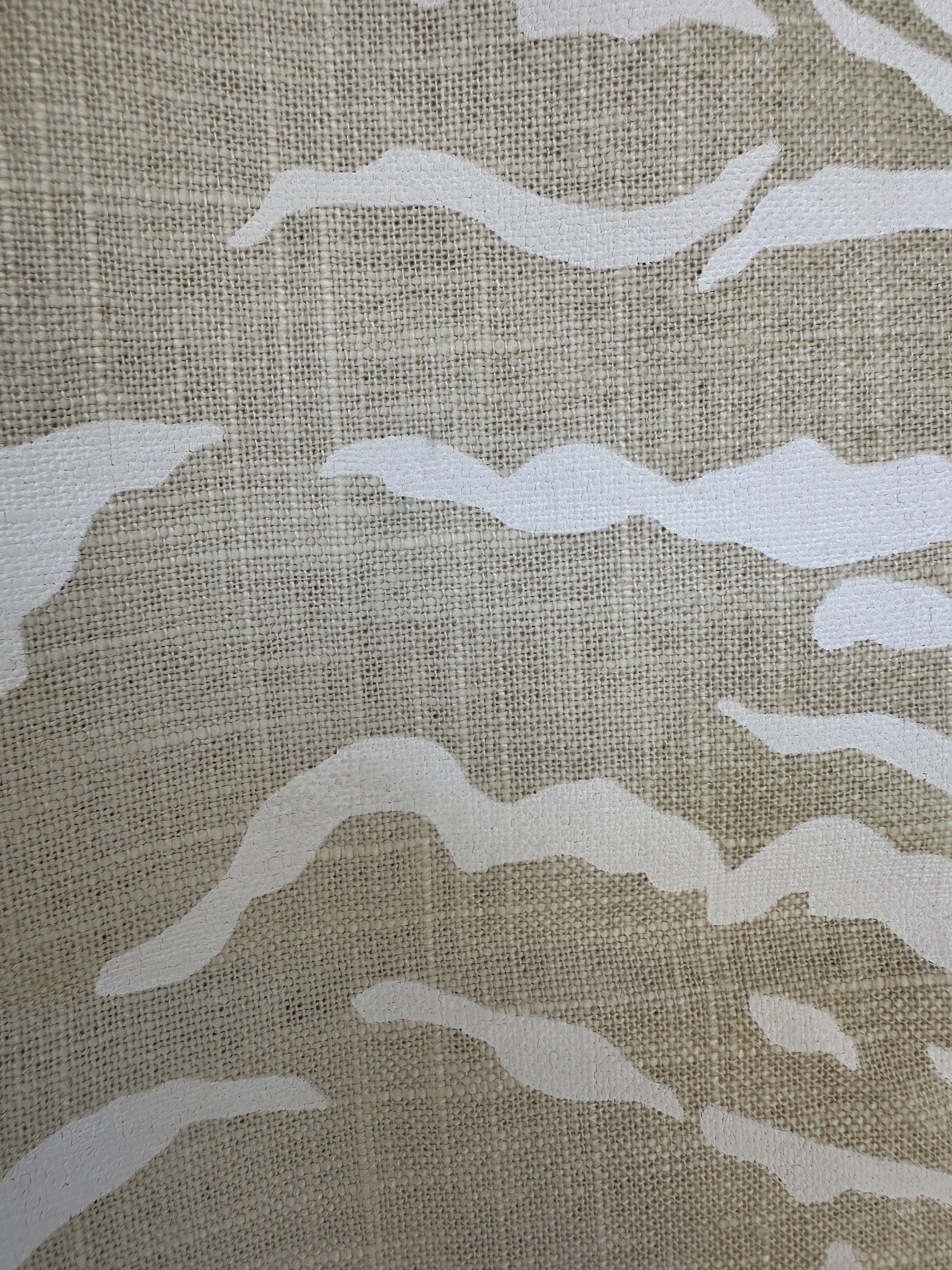 Linen Tiger Pillow Cover - Tan