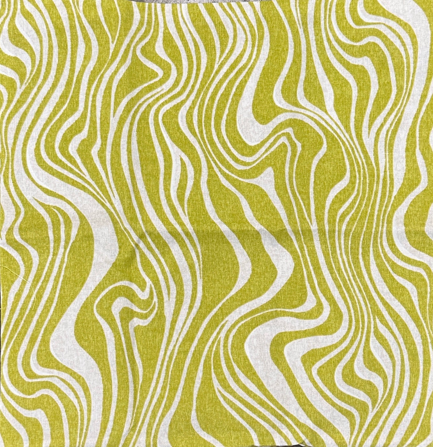 Outdoor Waves Pillow Cover - Chartreuse