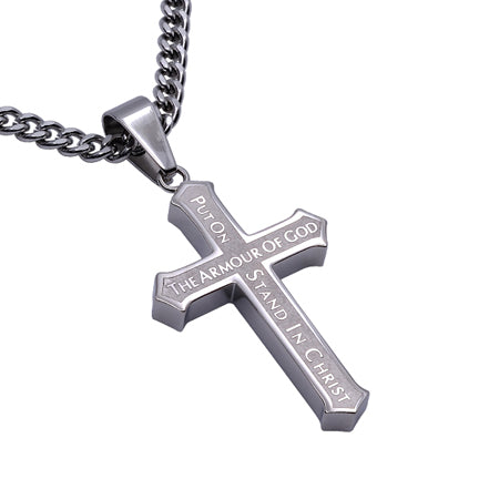 Inlay Cross Necklace