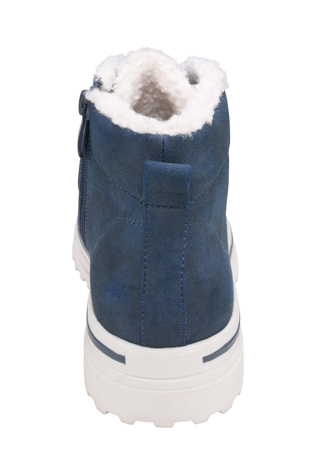 Justine Lace-up Navy Bootie