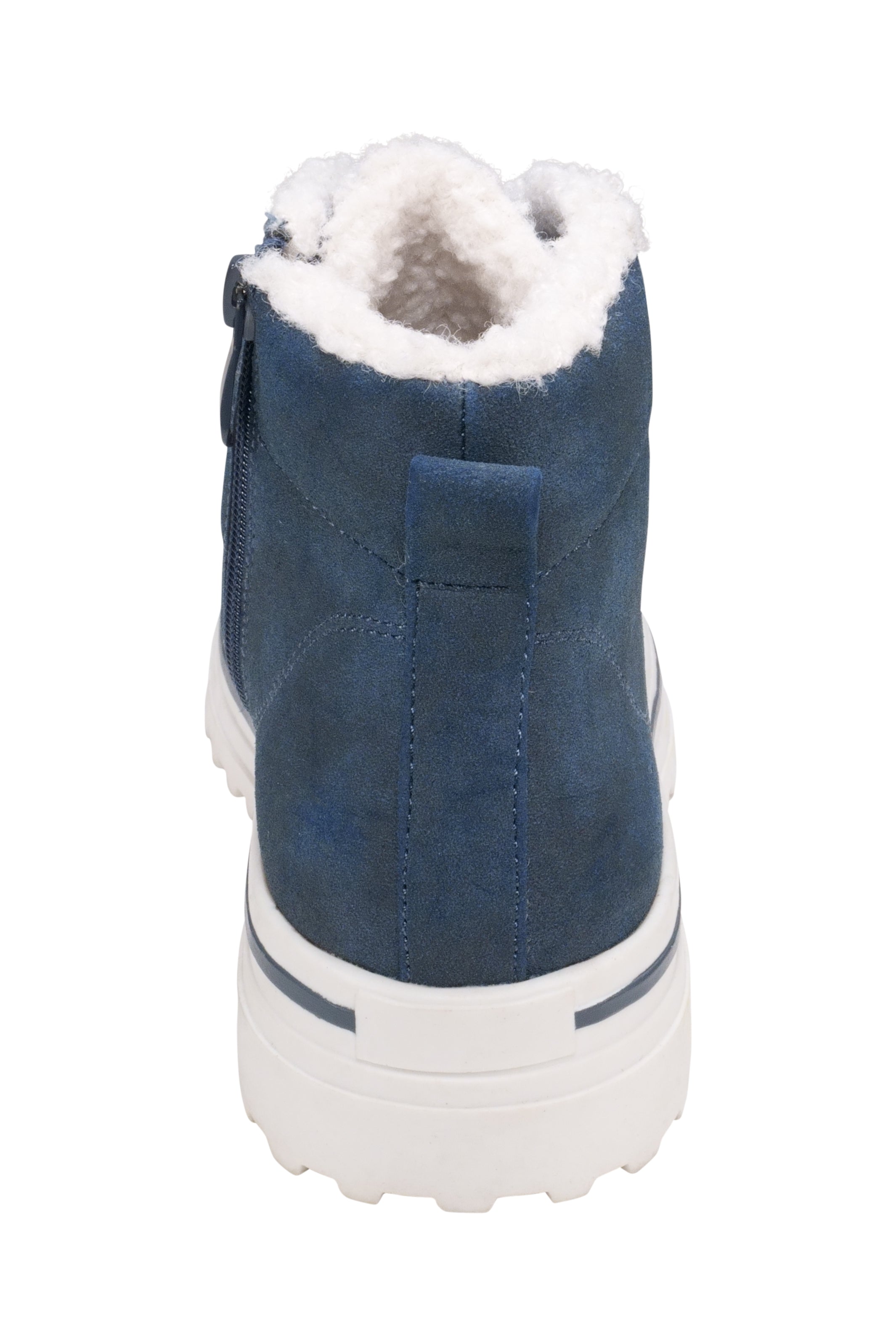 Justine Lace-up Navy Bootie