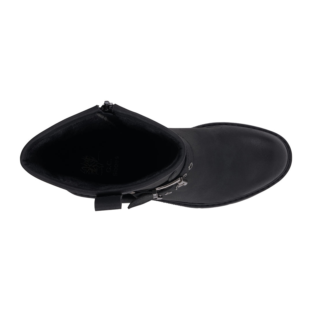 Knox Black Cowboy Booties for Fall