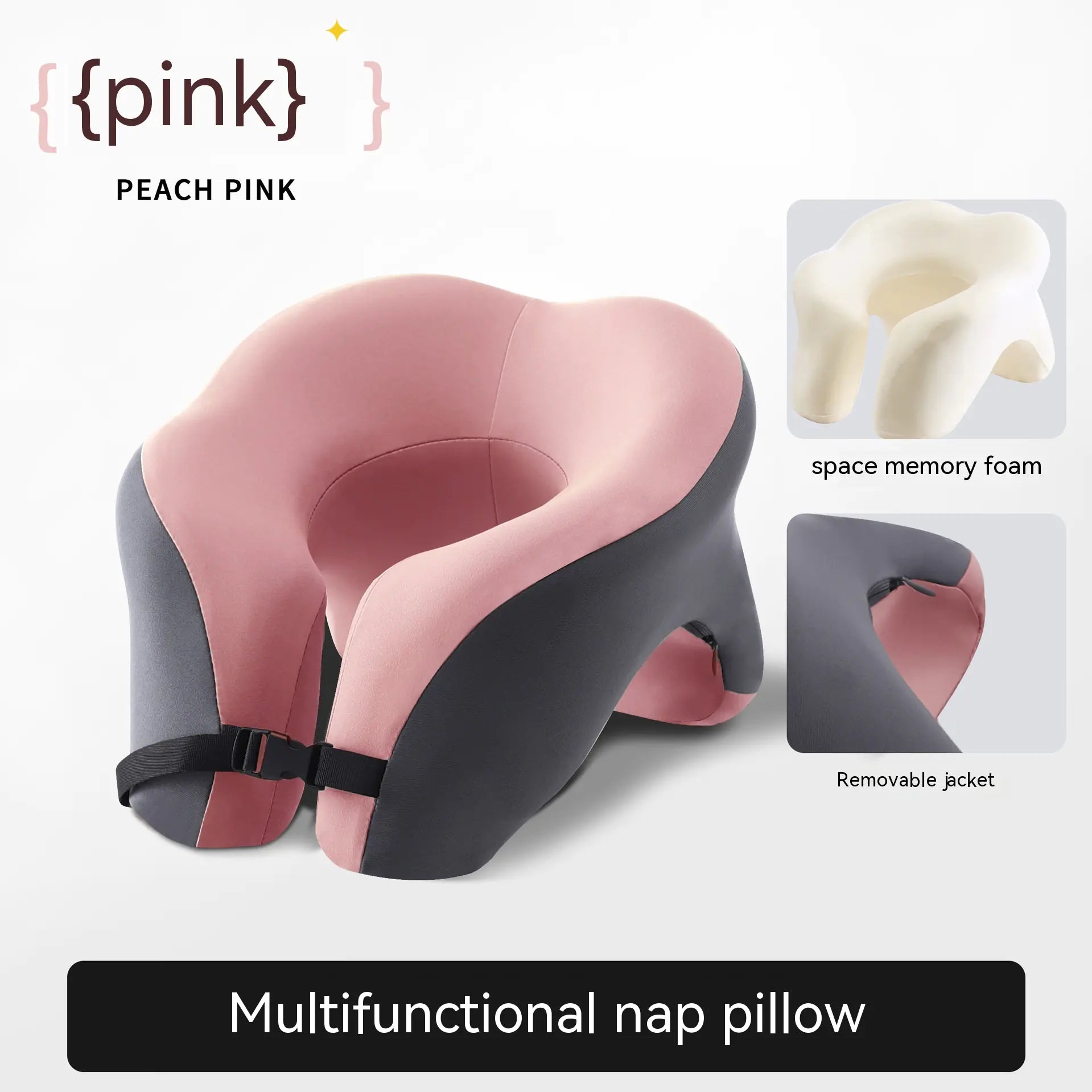 CozyHug Memory Foam Nap Pillow