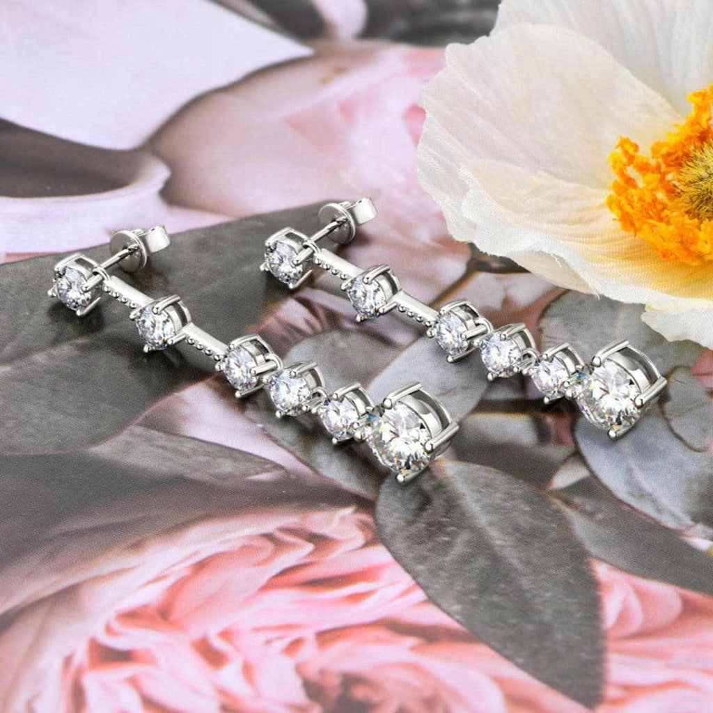 Trendsi just arrived - Luxurious Moissanite Silver Earrings