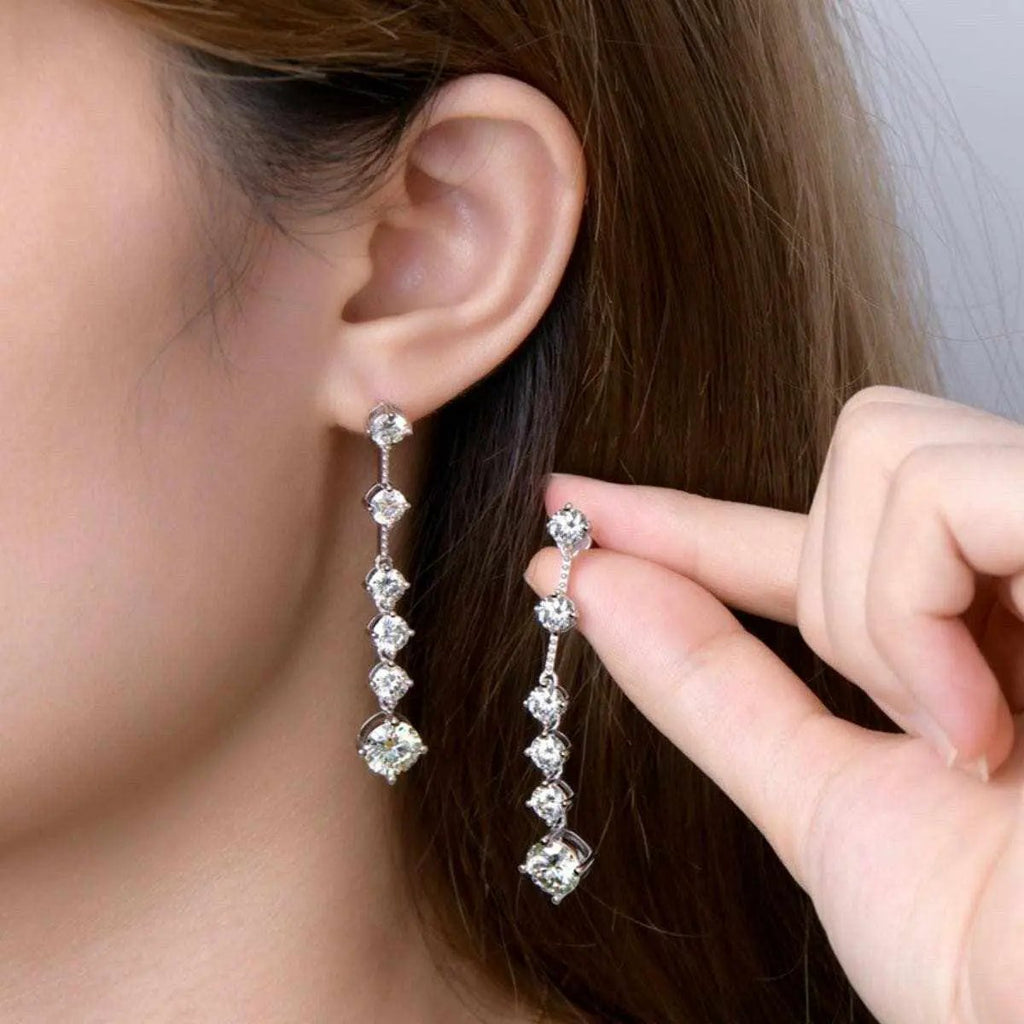 Trendsi just arrived - Luxurious Moissanite Silver Earrings
