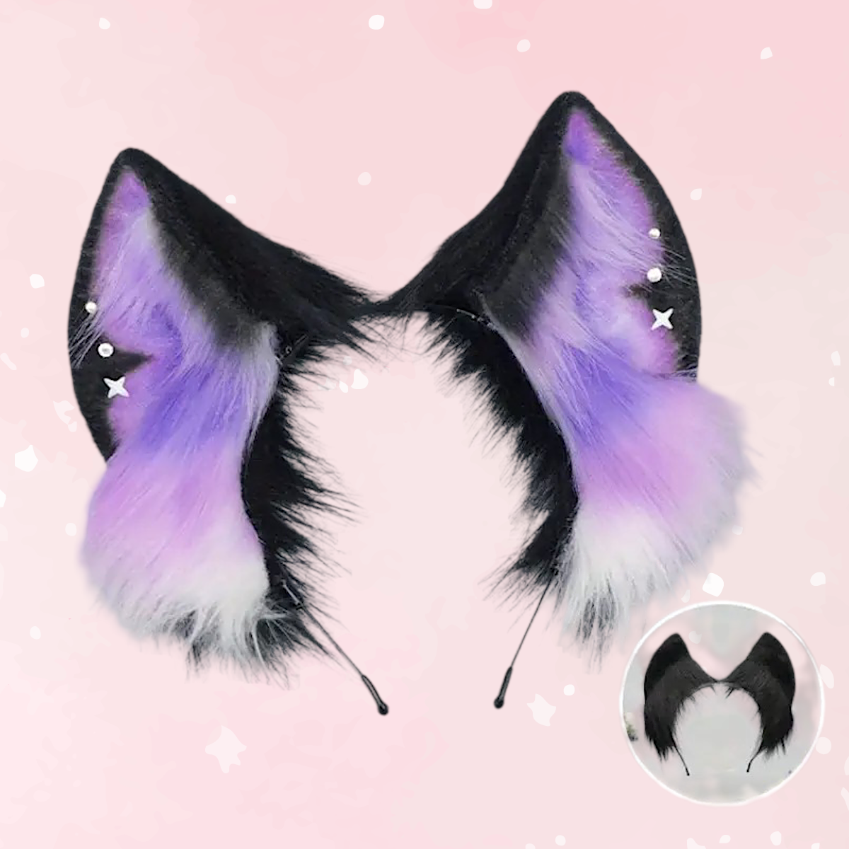Midnight Mischief Petplay Ears Headband