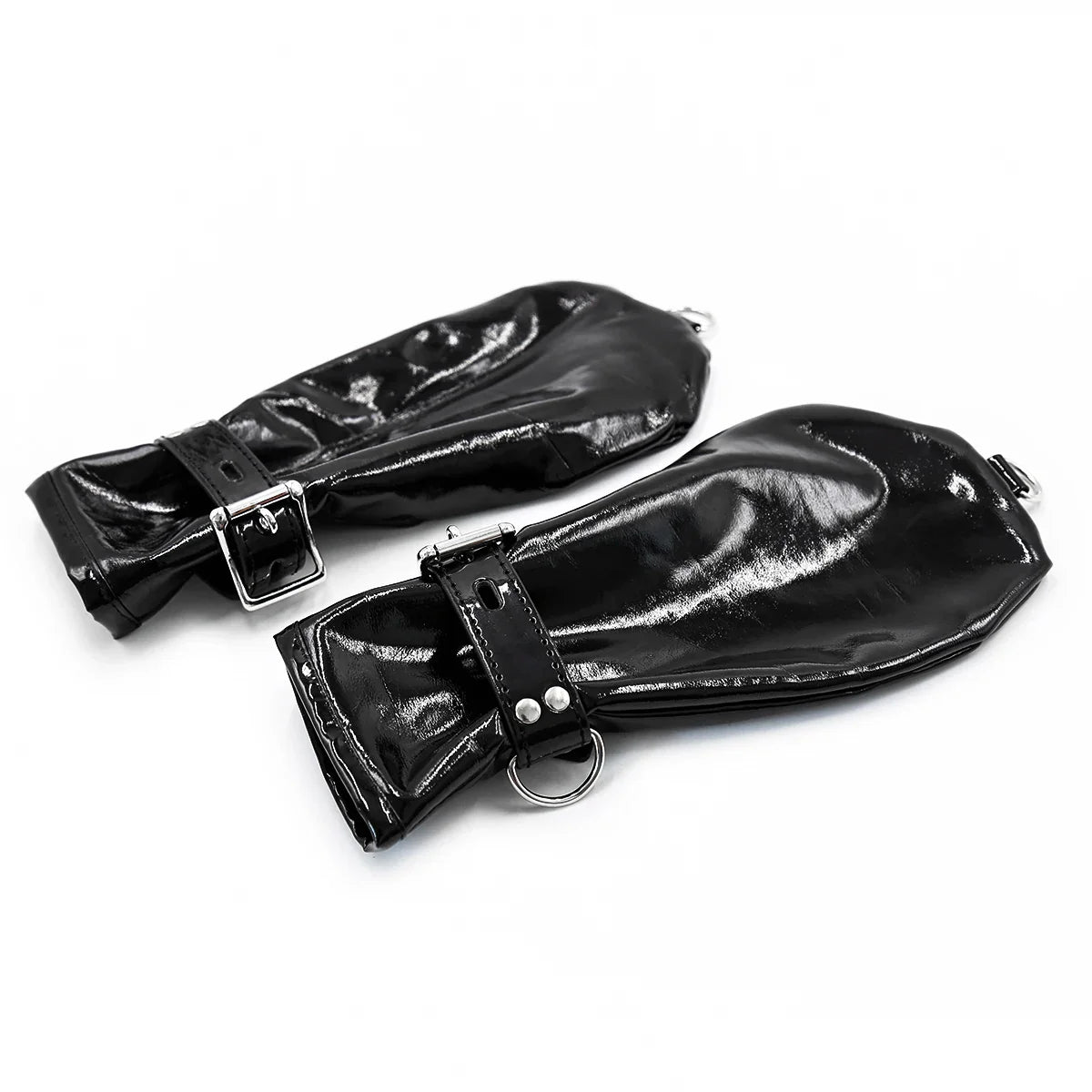 Patent Leather BDSM Mittens Dog Paw Gloves