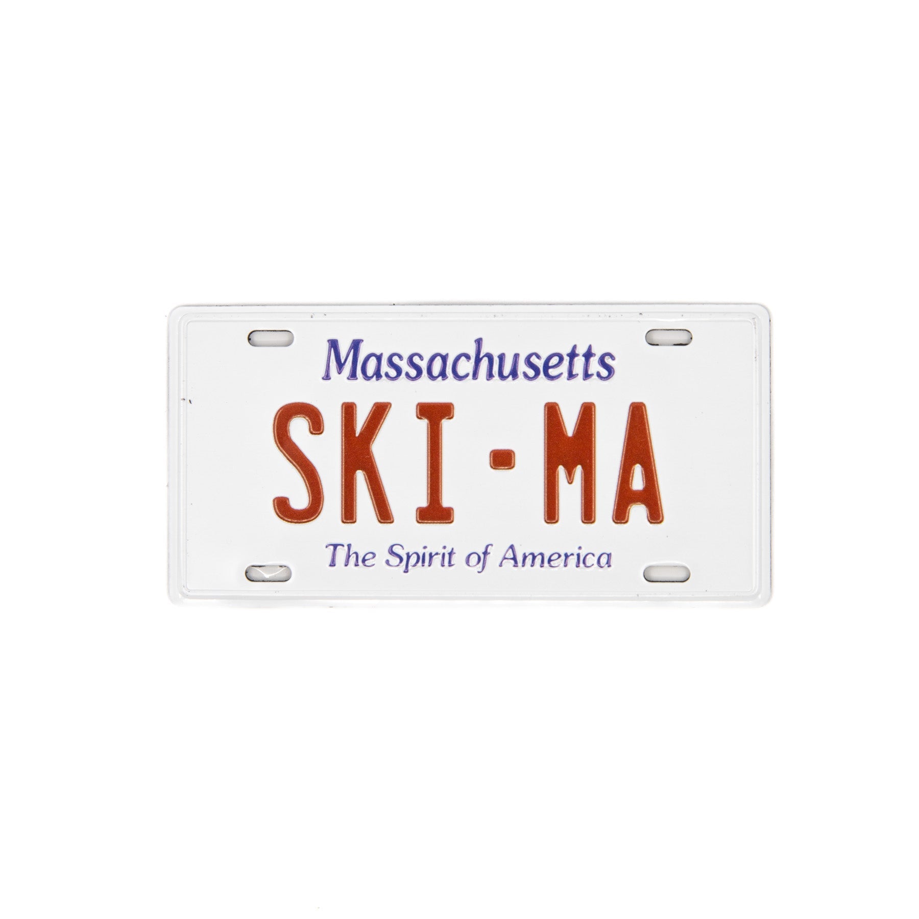 SKI MA - Massachusetts License Plate Magnet