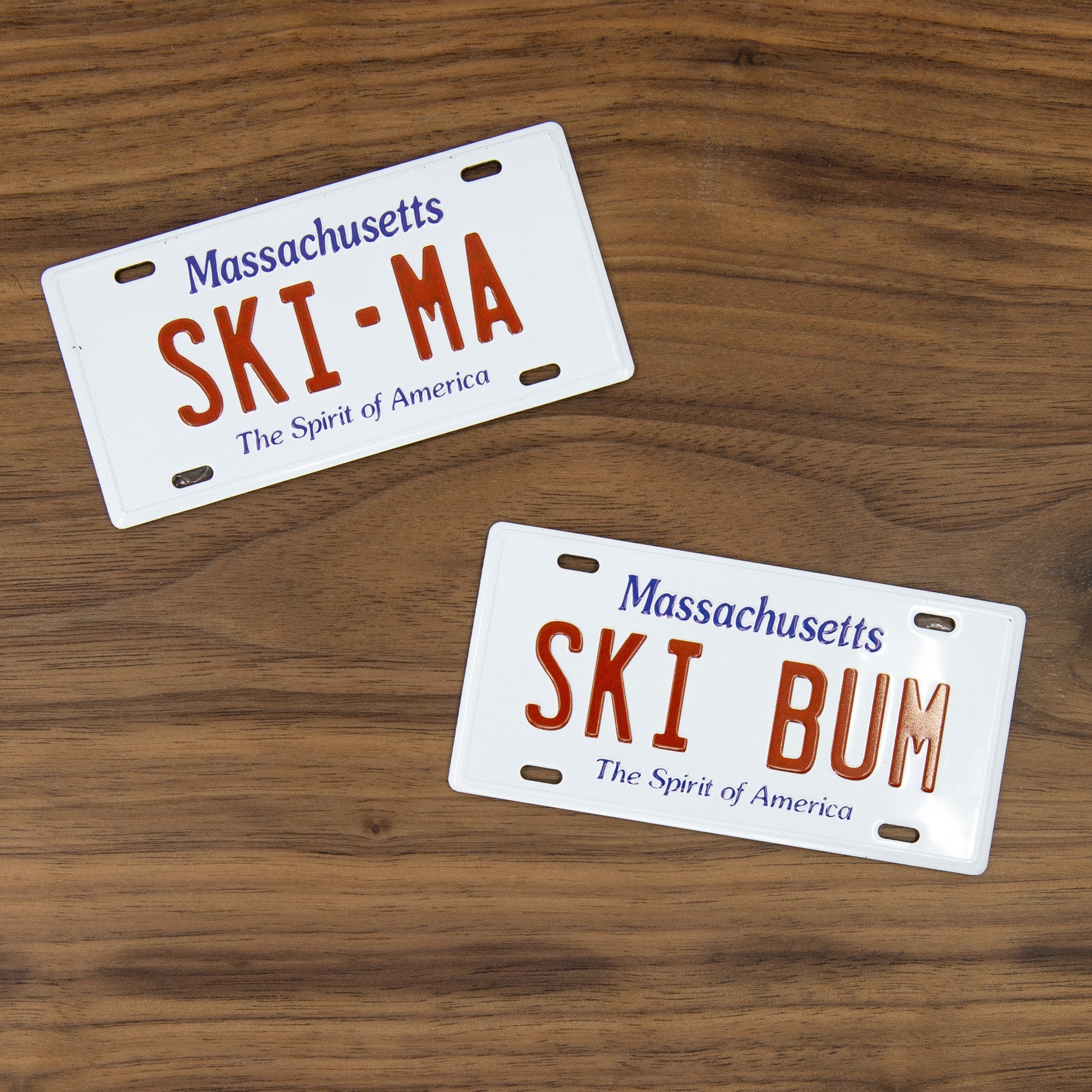SKI MA - Massachusetts License Plate Magnet