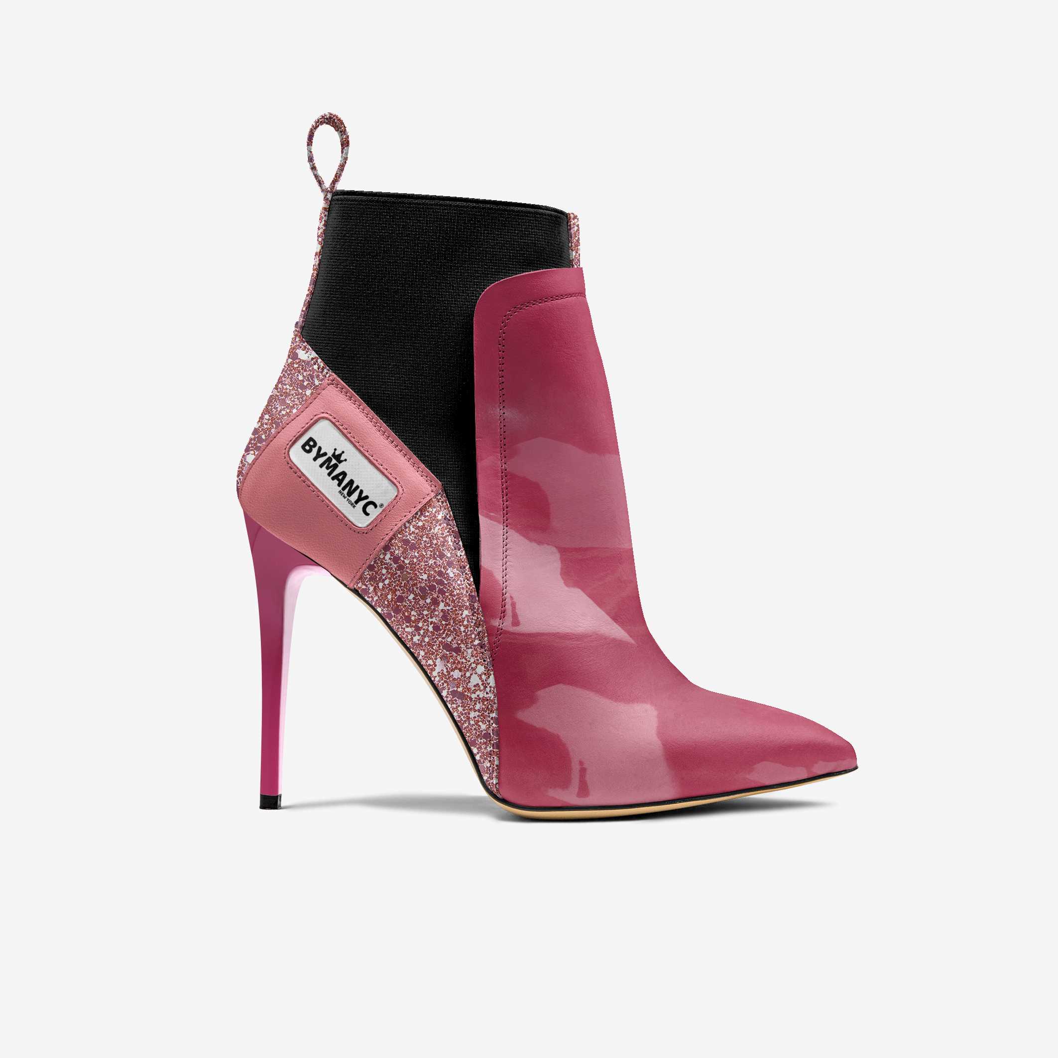 Vegan Heeled Shoe Women BYMANYC ® New York Soho Pink Blaze
