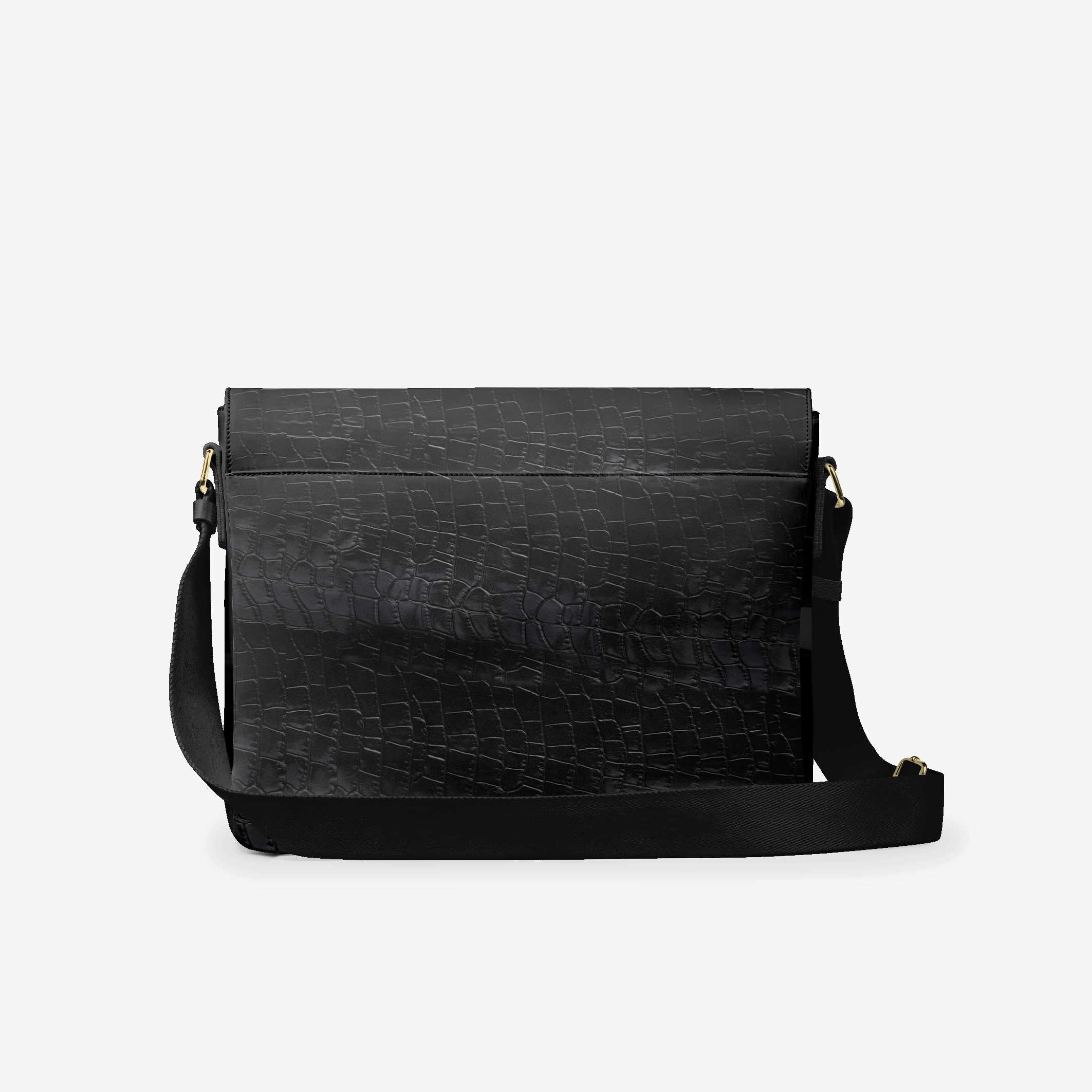 Vegan Luxe City Messenger Bag 16” | BYMANYC ® New York Milano Street Edge