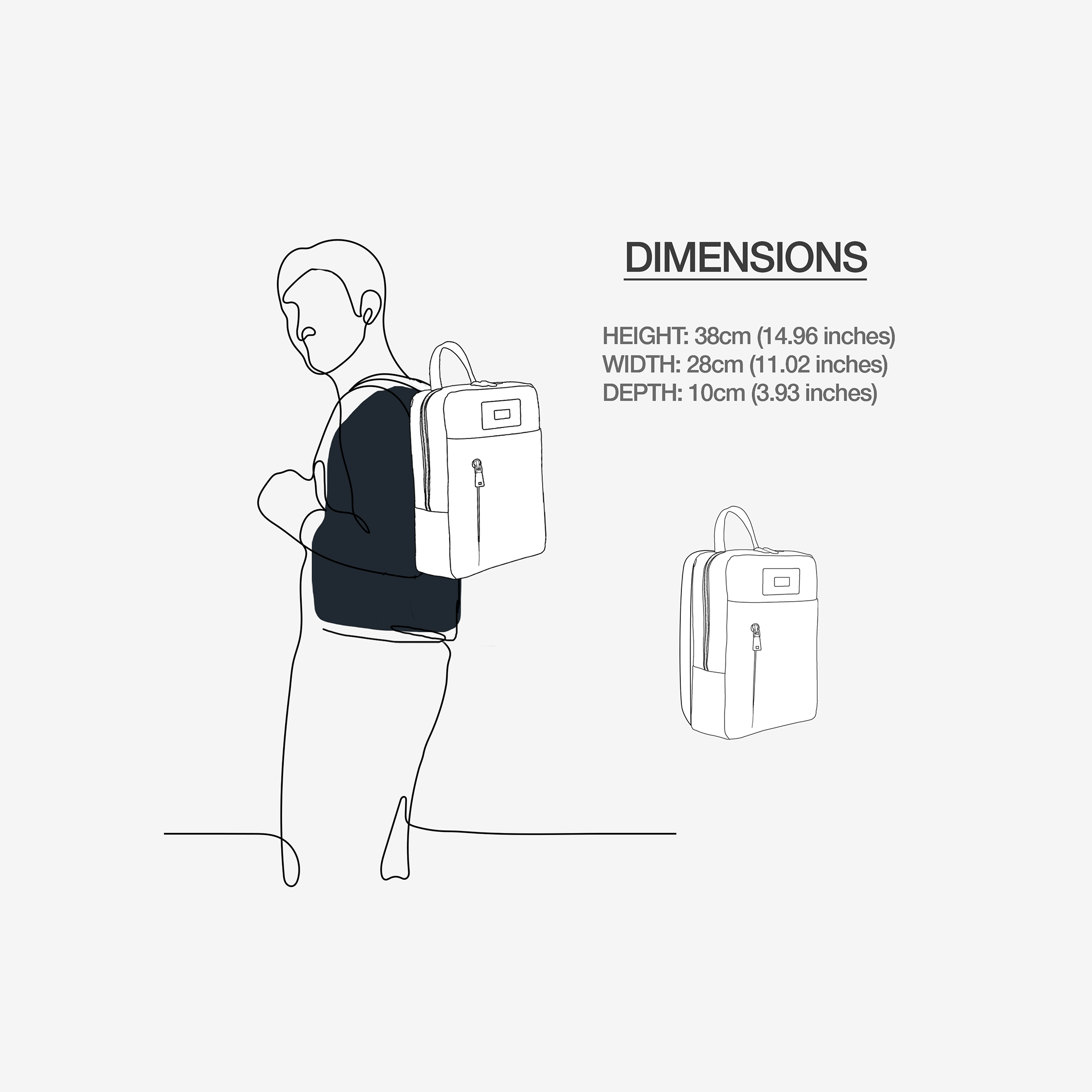 Vegan Eco-Tech Backpack for 16" Laptop | BYMANYC ® New York Downtown Edge