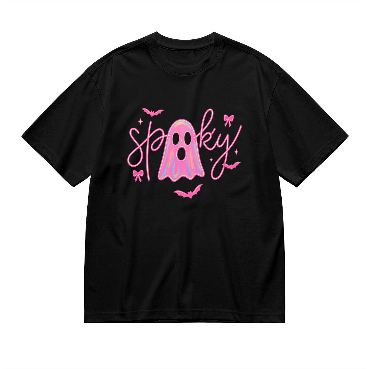 Neon Spookz Pink Ghost Cotton Tee