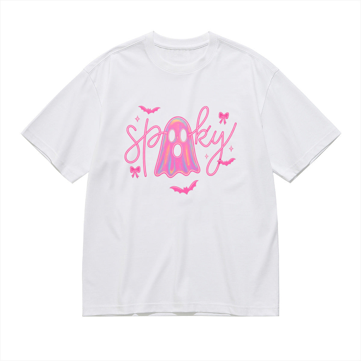 Neon Spookz Pink Ghost Cotton Tee