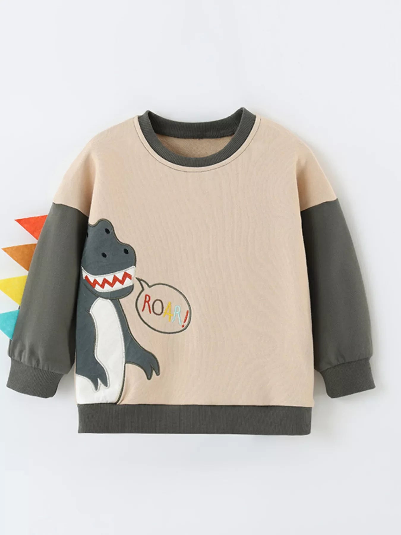 Children's Dinosaur Crew Neck Sweatshirt