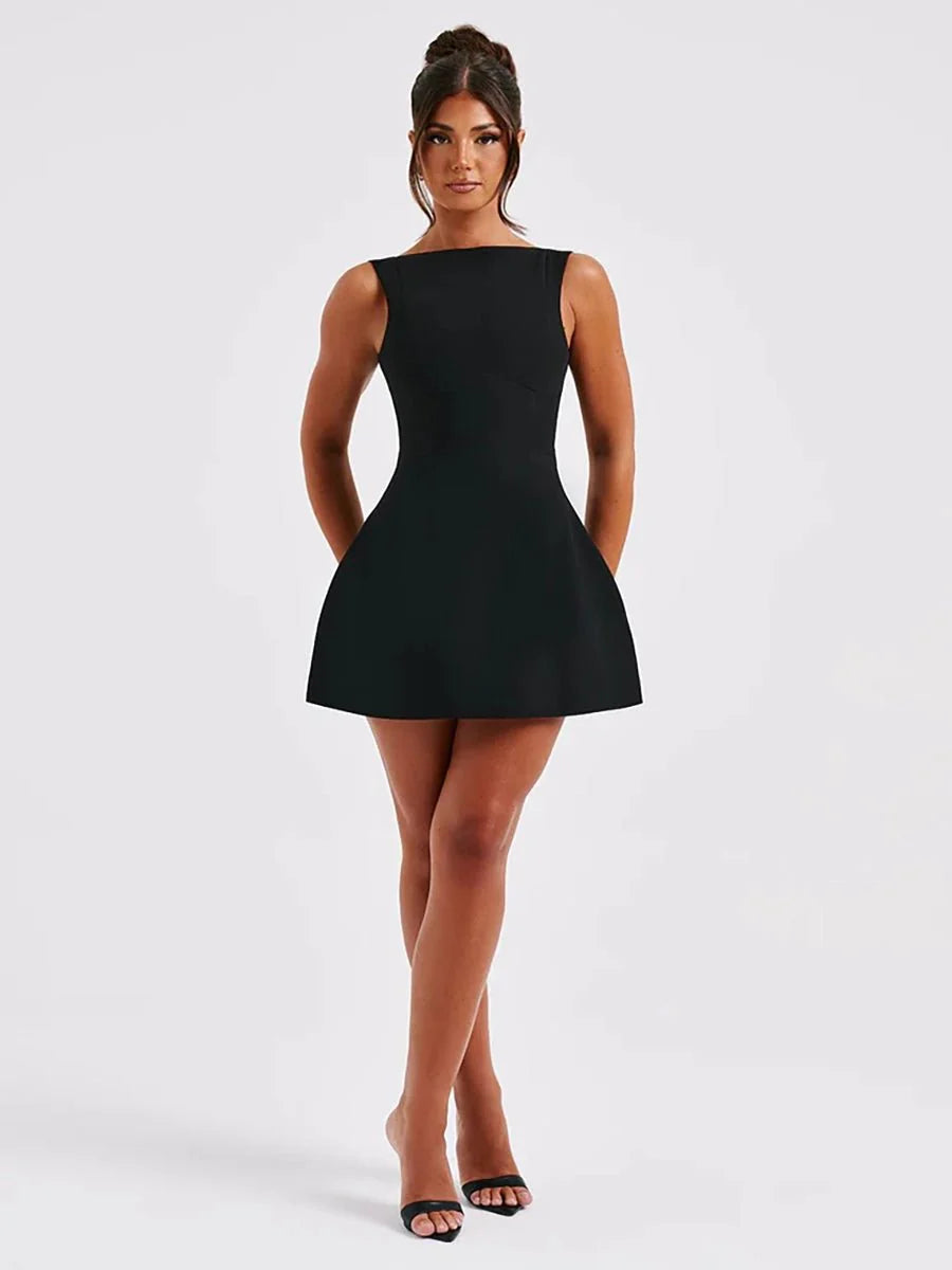 Ashan Slim-fitting Backless Dress