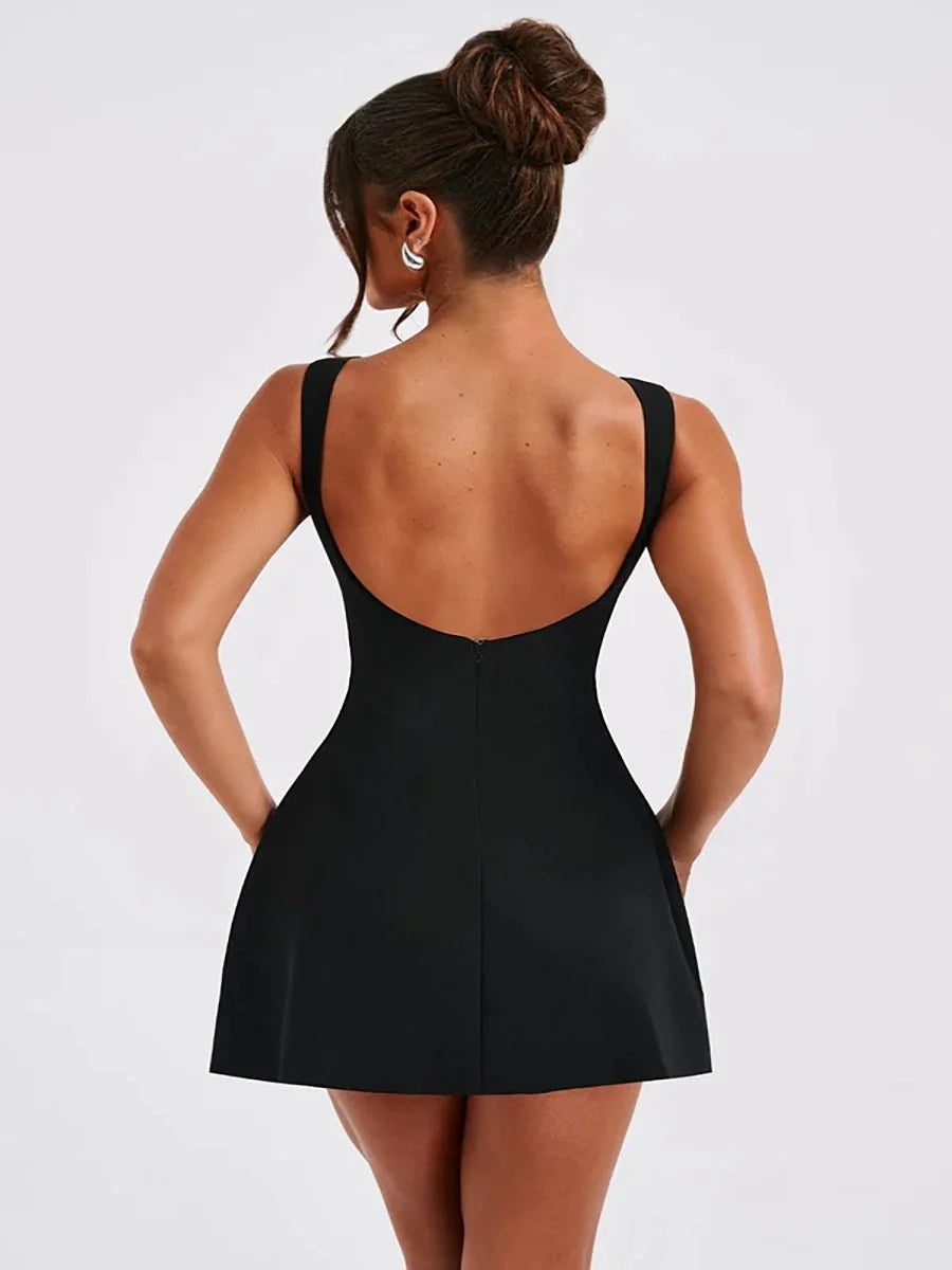 Ashan Slim-fitting Backless Dress