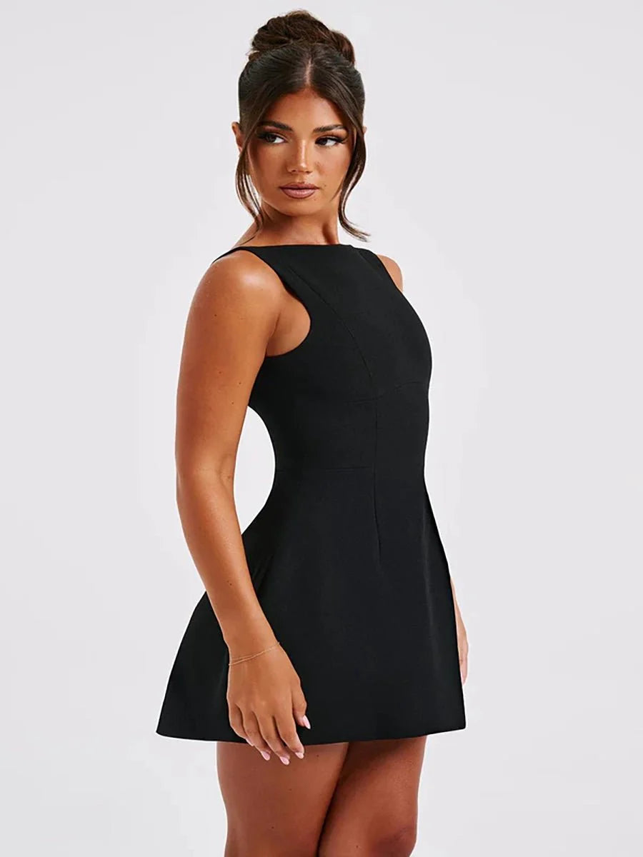 Ashan Slim-fitting Backless Dress
