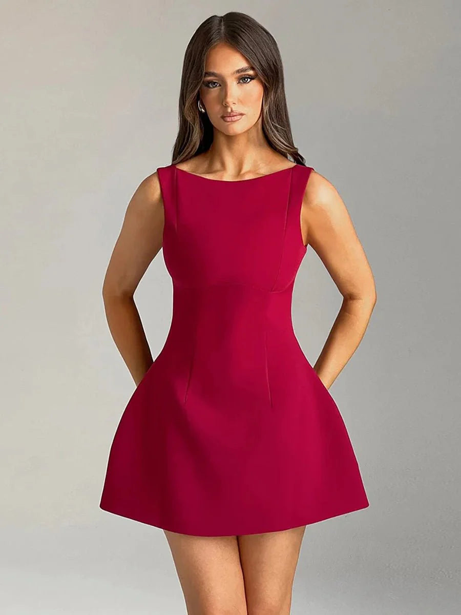 Ashan Slim-fitting Backless Dress