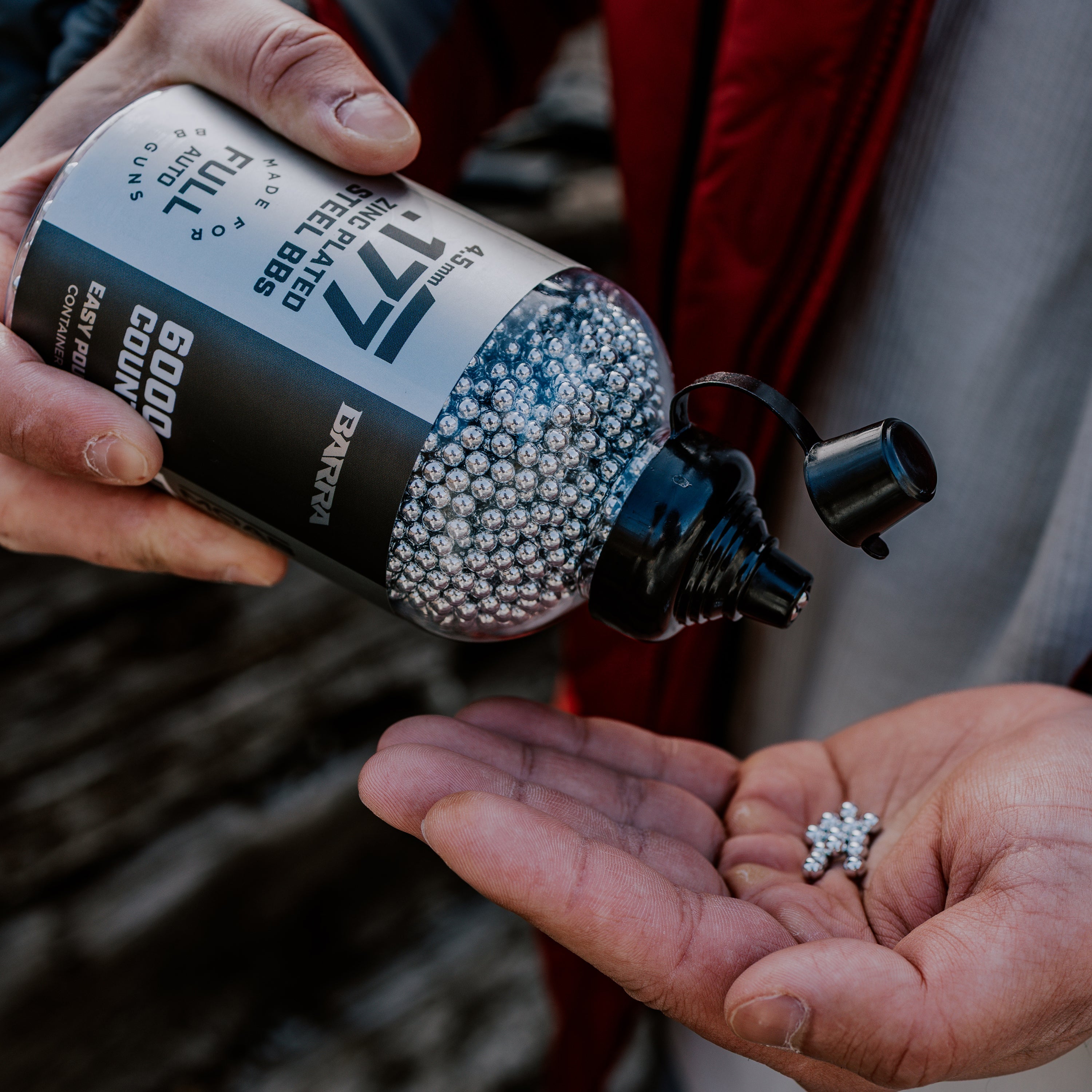 .177 cal/4.5mm Zinc Plated Steel BBs - 6,000 Count