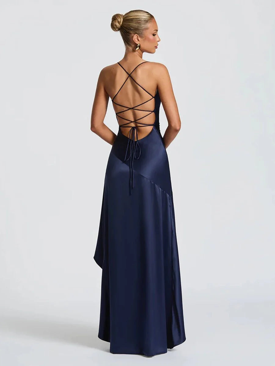 Bethany Backless Ruffles Irregular Dress Summer