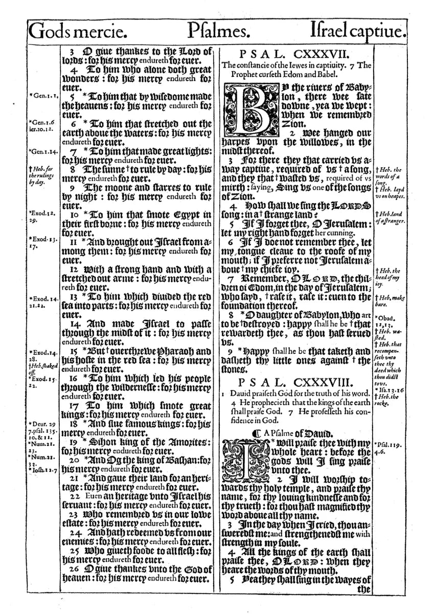 1611 King James Bible - Black