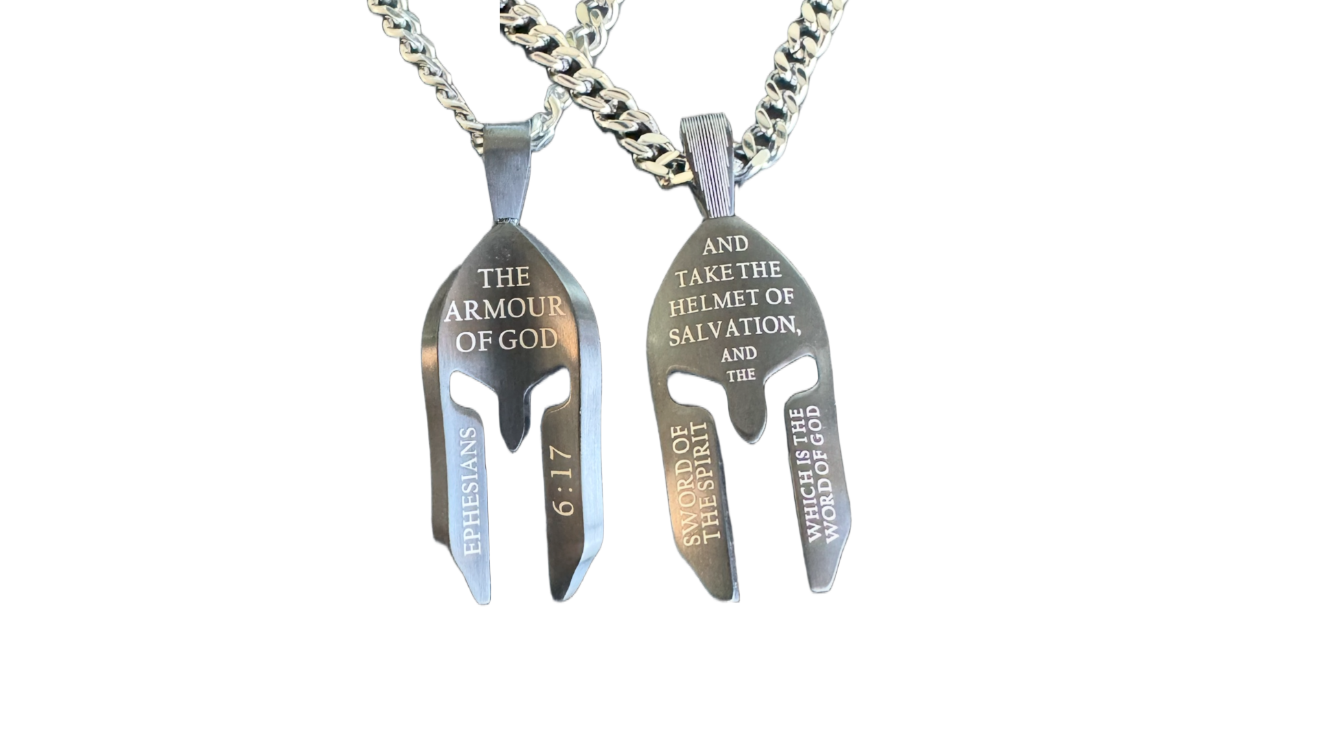 Black Helmet Necklace