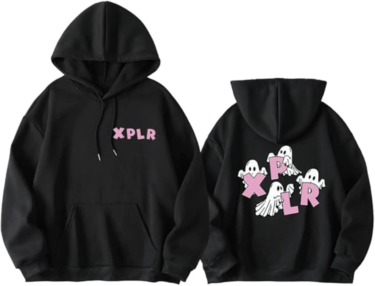 Jinzdrive Sam&Colby Merch XPLR New Halloween Hoodie Sweatshirt Fashion Funny Pullover Hip Hop Top (Black1Medium)