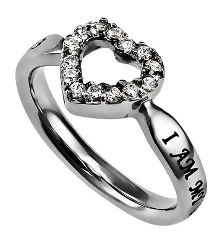 CZ Open Heart Ring