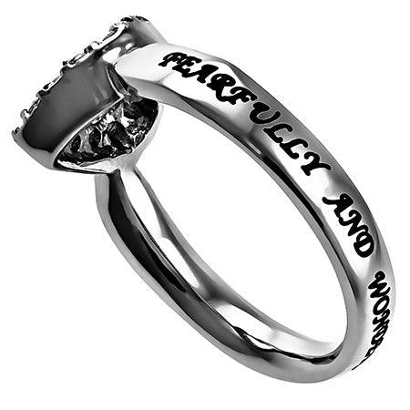CZ Open Heart Ring