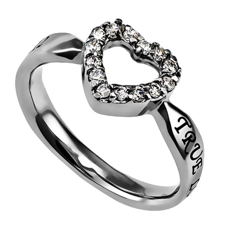 CZ Open Heart Ring