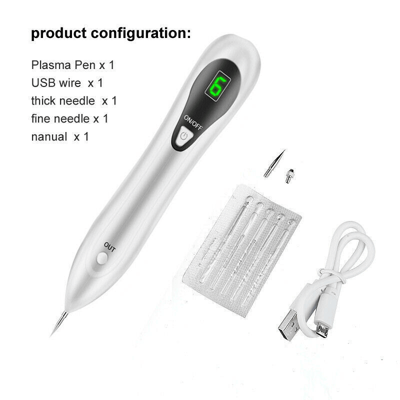 Electric Laser Plasma Pen Mole Removal Dark Spot Remover Skin Wart Tag Tattoo