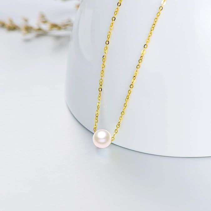 Lxalry Minimalist Bohemian Necklace with Freshwater Pearl Pendant, 18K Gold Plated Delicate Chain, Perfect for Women's Fashion Accessories, Ideal Gift for Birthdays, Anniversaries & Special Occasions