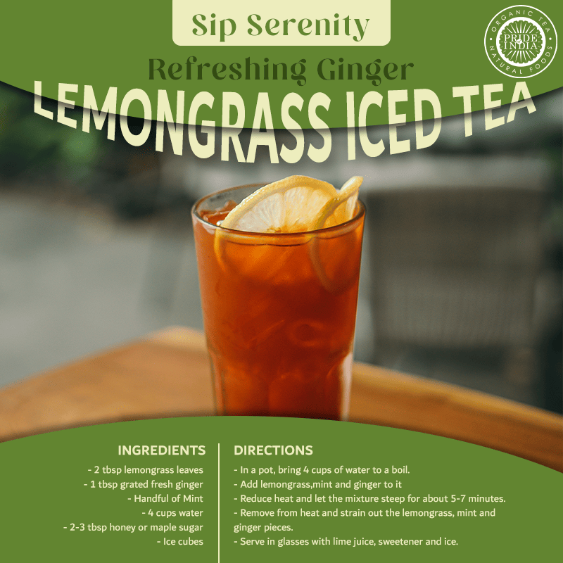 Pride of India | Lemongrass Fine Cut & Sifted 0.8 oz (22.7 gm) Small Dual Sifter Bottle | Ideal for Cooking & Drinks | Perfect seasoning for Soups/Salads/Marinades | Easy to Use | Vegan