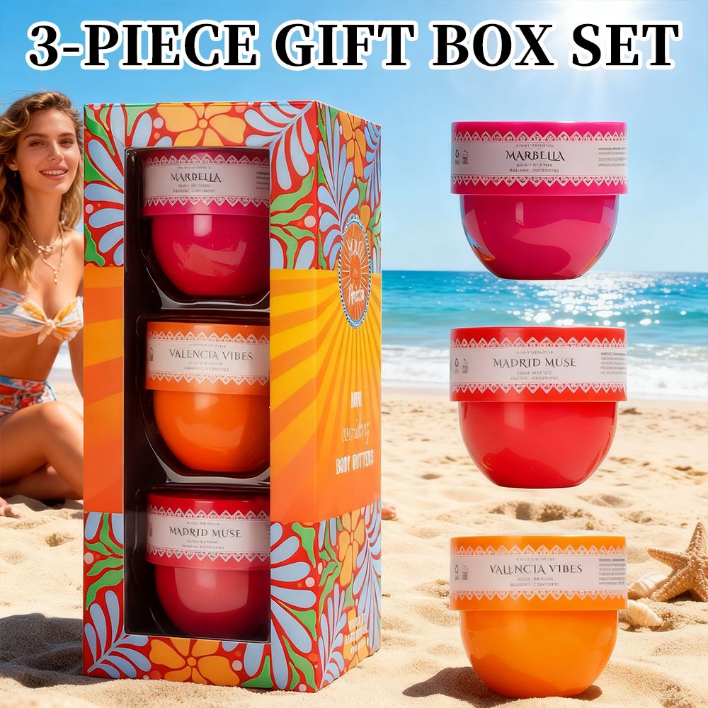 Solo En Lbiza, 3-Piece Set, Body Butter For Men And Women, 3 Different Scent, Long-Lasting Scent, Perfect For Dating, Daily Life, Parties, Gift Giving, Each 1.76 Fl Oz