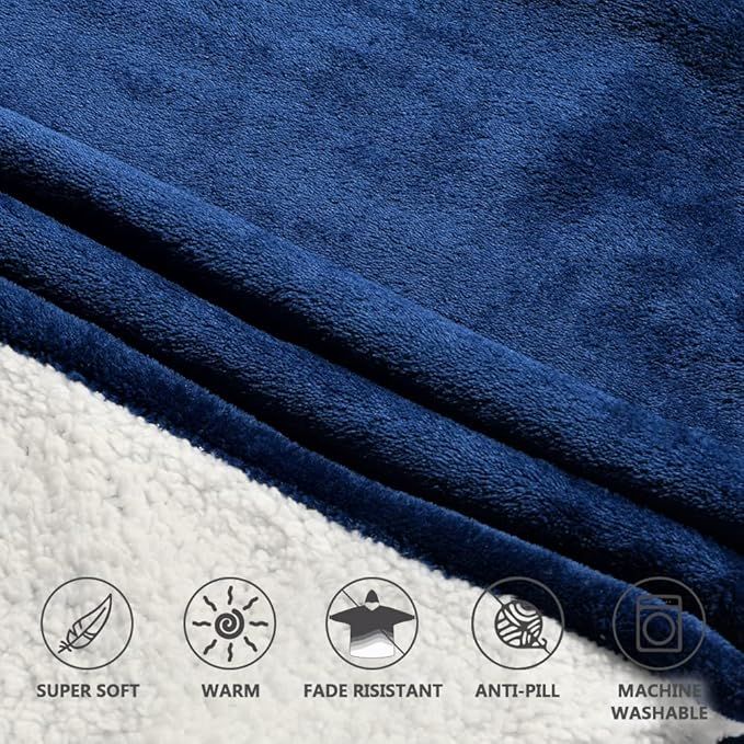 Krifey Wearable Blanket Hoodie, Oversized Sherpa Hooded as Birthday Gifts Christmas Gifts for Mom Women Girlfriend Men, Cozy Sweatshirt with Giant Pocket