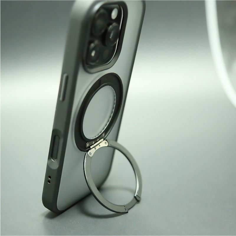 360° Rotating Bracket Phone Case, Compatible with Apple | Magnetic & Drop-proof | Adjusts Freely for Portrait/Landscape Mode, a Must-have for Office Workers and Drama Fans!
