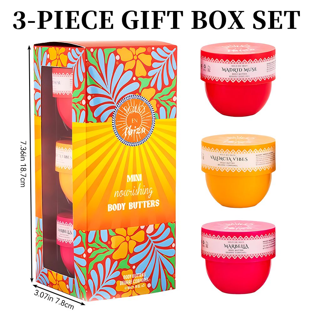 Solo En Lbiza, 3-Piece Set, Body Butter For Men And Women, 3 Different Scent, Long-Lasting Scent, Perfect For Dating, Daily Life, Parties, Gift Giving, Each 1.76 Fl Oz