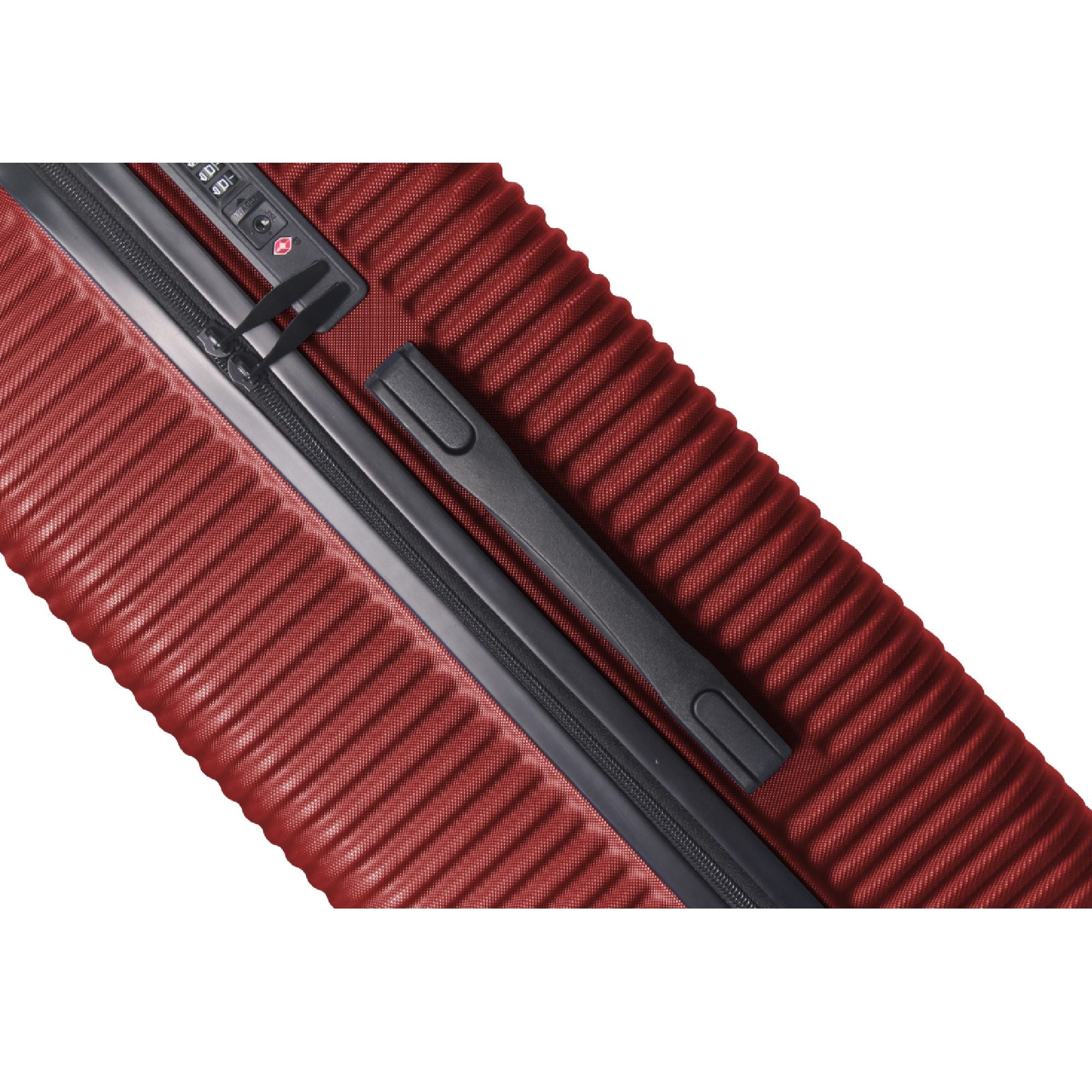 Luggage Sets ABS Hardshell 3pcs Luggage, Lightweight Durable Suitcase sets Spinner Wheels Suitcase with TSA Lock 20''24''28'' Available(WINE RED)