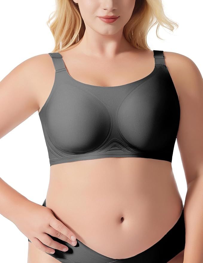 Bras for Women Seamless No Underwire Bralette Comfort Push Up Soft Wireless Full Coverage Everyday Bras 2025